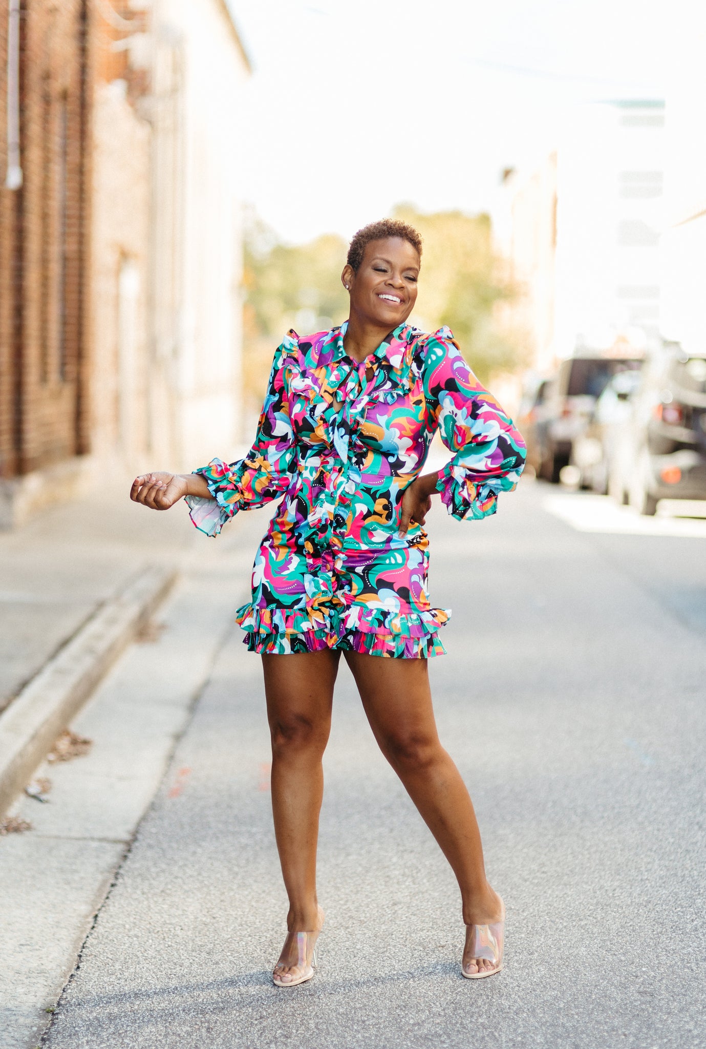 Jada in Havana Mini Dress