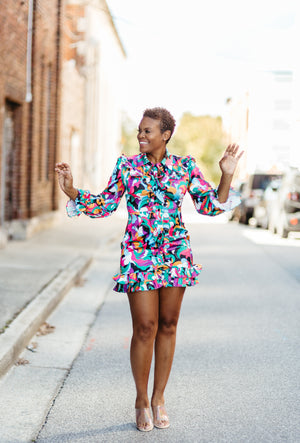 Jada in Havana Mini Dress